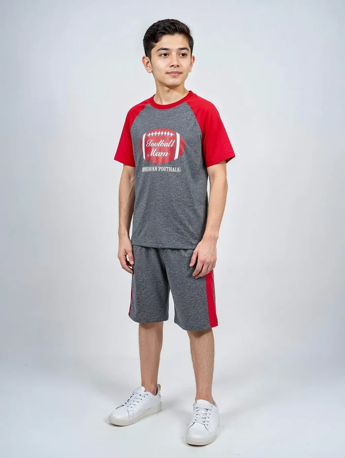 Boys Raglan T-Shirt & Shorts Set - Hinz Clothing
