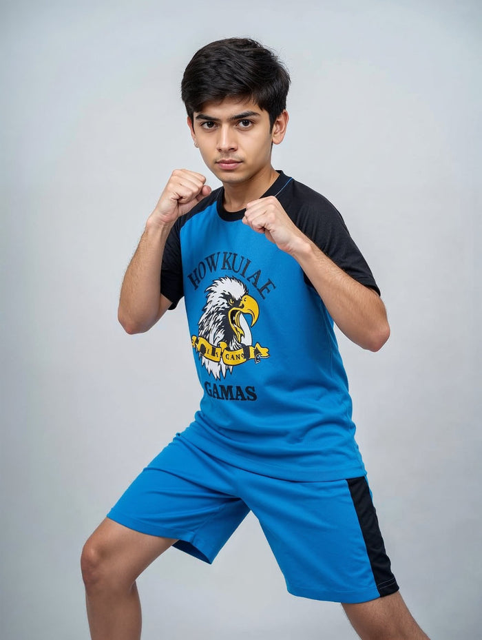 Boys Raglan T-Shirt & Shorts Set - Hinz Clothing