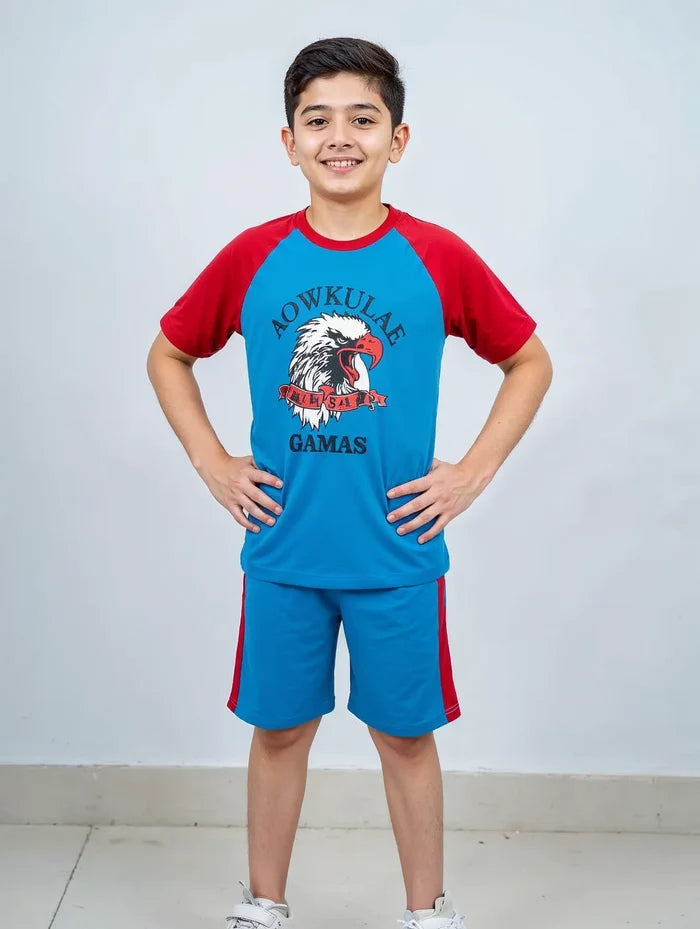 Boys Raglan T-Shirt & Shorts Set - Hinz Clothing