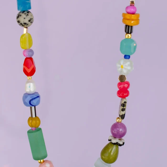 Bright Colorful Beaded Necklace