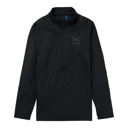 Burton AK Helium Half Zip Grid Fleece - True Black
