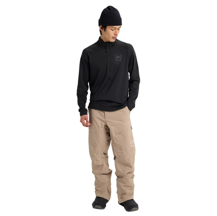 Burton AK Helium Half Zip Grid Fleece - True Black