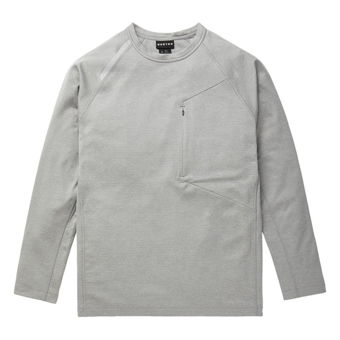 Burton Multipath Grid Crew Fleece - Sharkskin