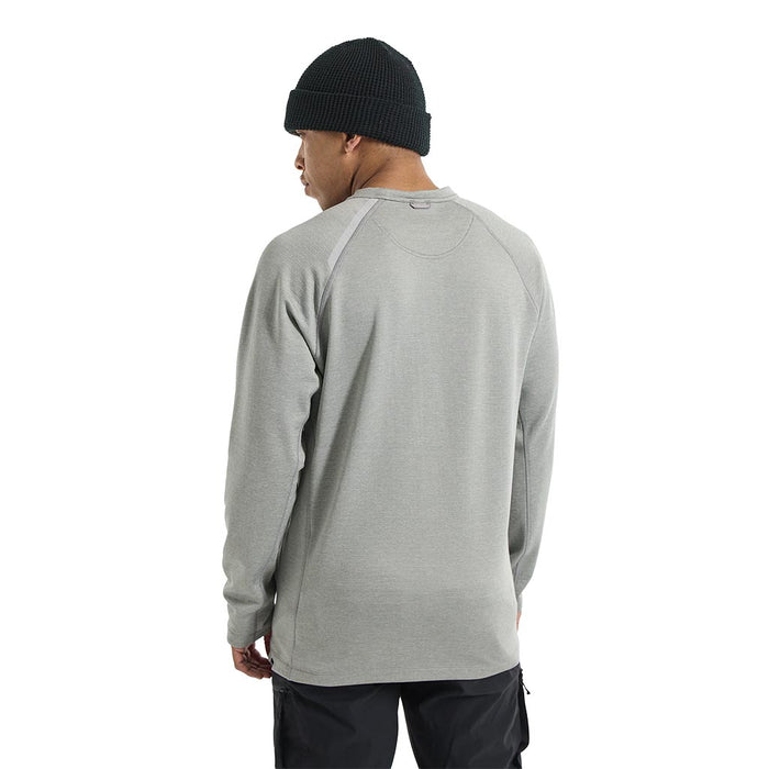 Burton Multipath Grid Crew Fleece - Sharkskin