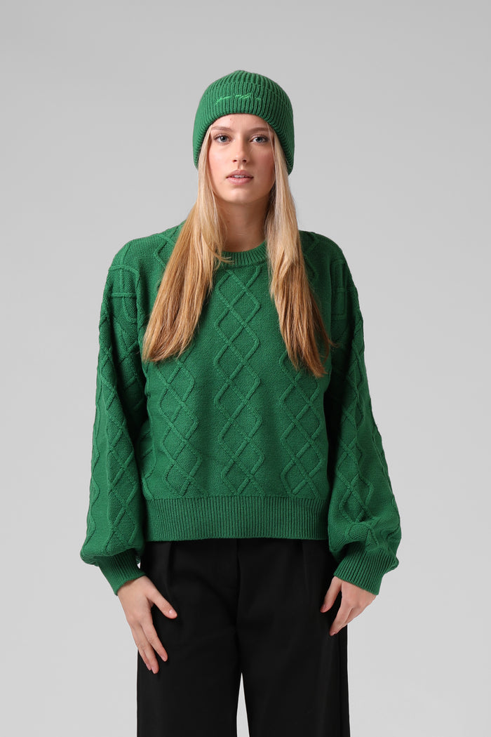 Cable Knit - Green