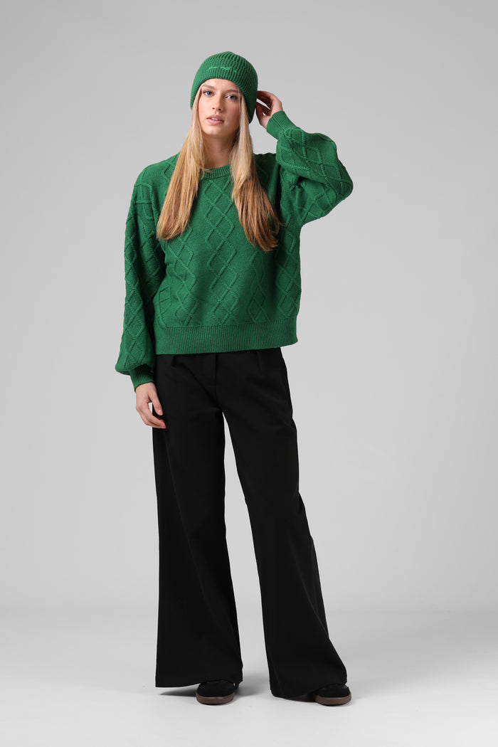 Cable Knit - Green