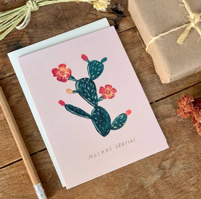 Cactus Blossom Gracias Card