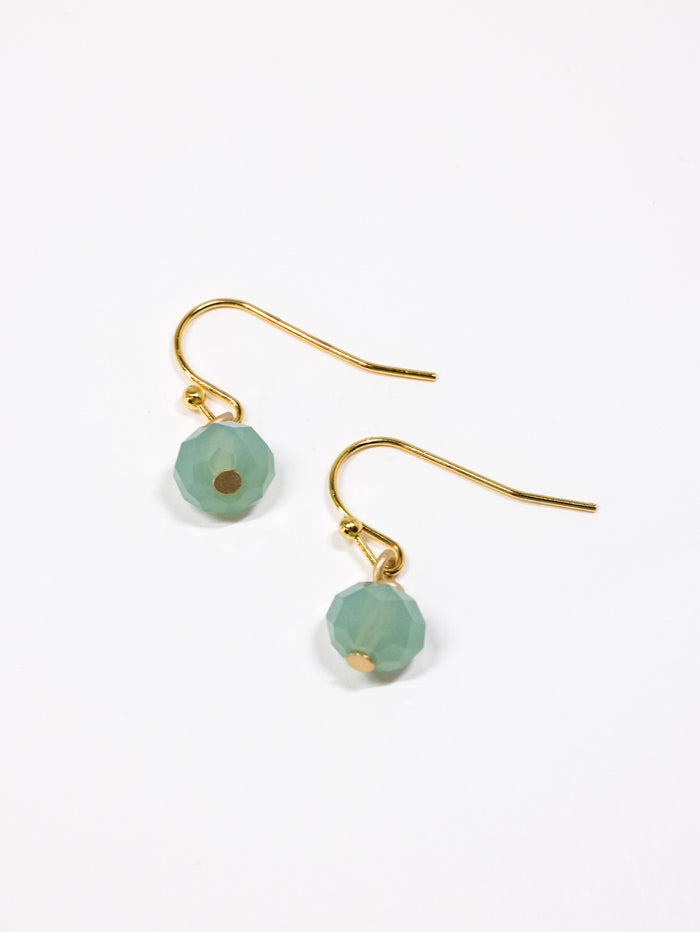 Cara earrings gold aqua