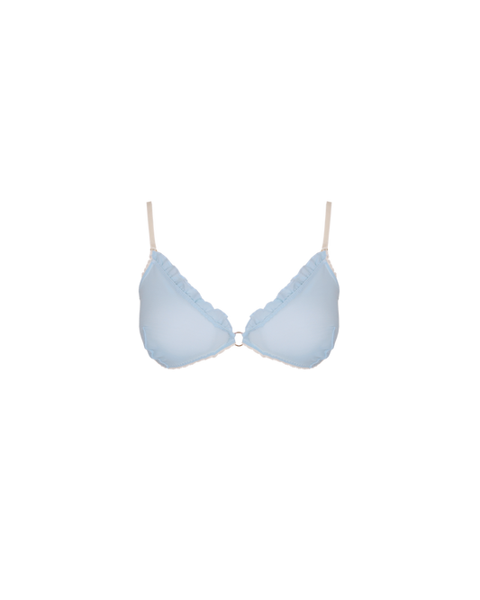 CARNATION LOW SUPPORT MESH BRA BB BLUE