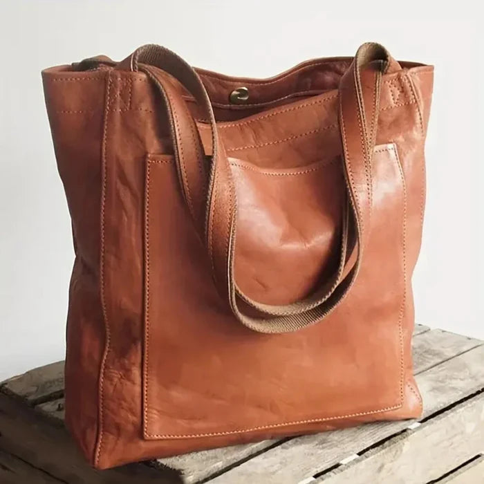 Carol - Modern Chic Vegan Leather Tote Bag