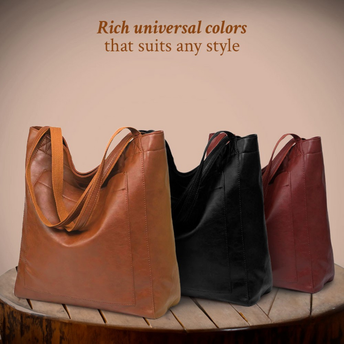 Carol - Modern Chic Vegan Leather Tote Bag