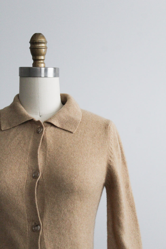 cashmere button up