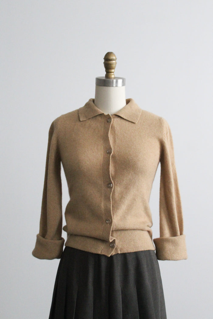 cashmere button up