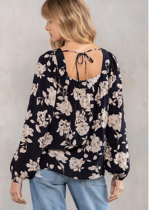 Catch Feelings Square Neck Blouse - Adored A Lovely Boutique