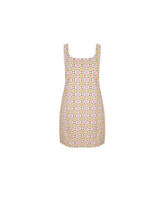 CECE TUNIC MINI DRESS MOSAIC