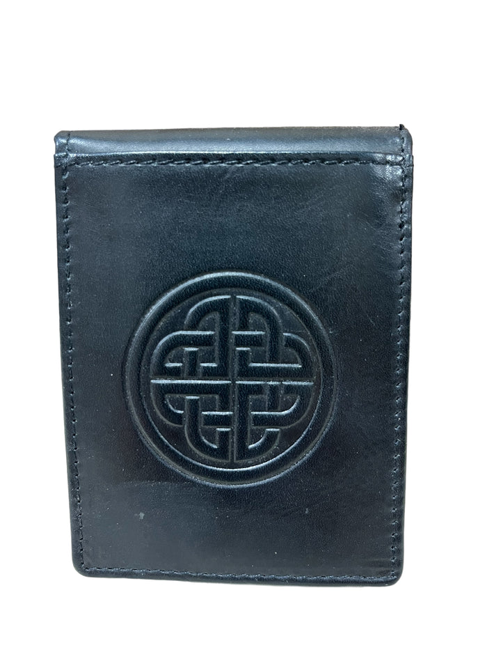 Celtic Knotwork Leather Money Clip