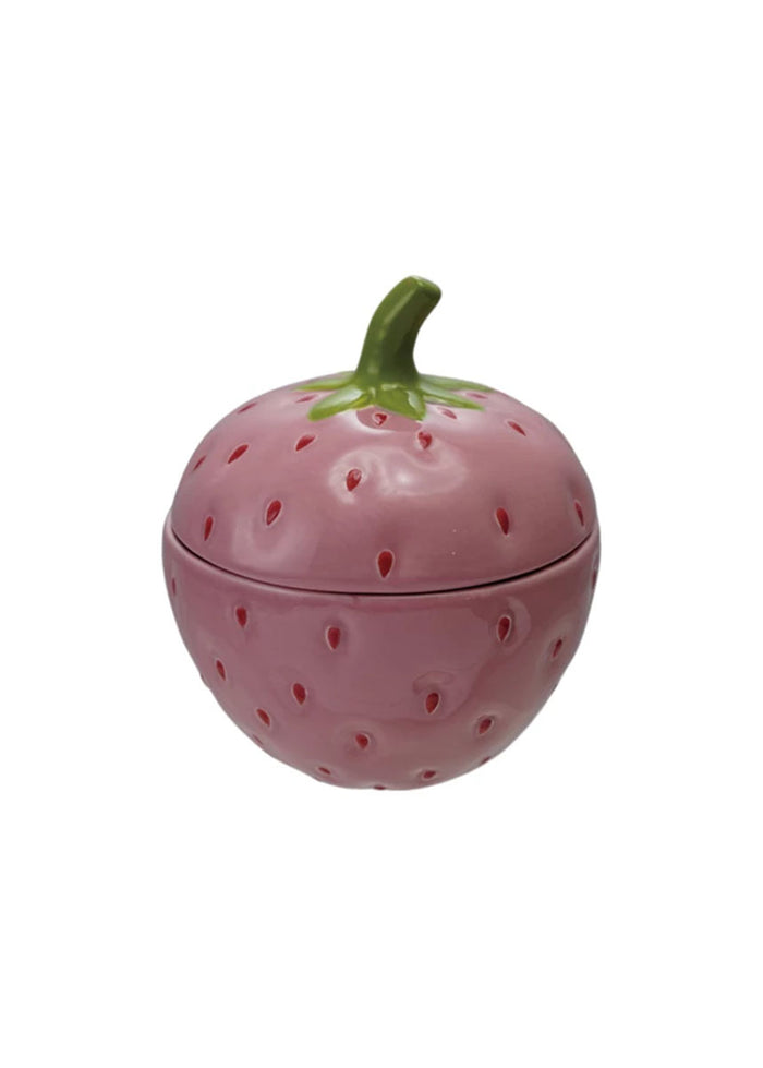 Ceramic Strawberry Jar & Lid