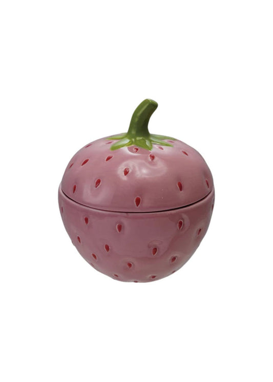 Ceramic Strawberry Jar & Lid