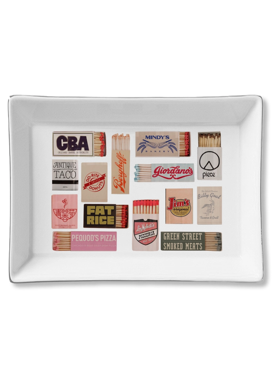 Ceramic Trinket Tray - Chicago Matchbox