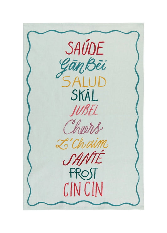Cheers All Around Dish Towel