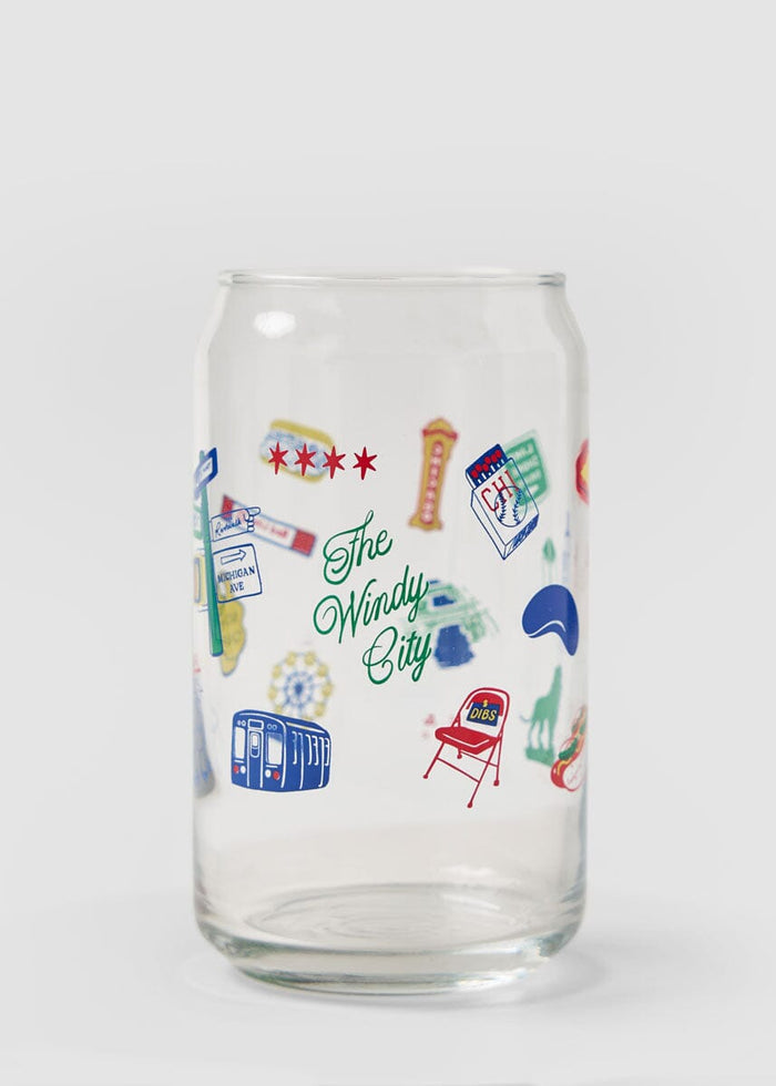 Chicago Icons Can Glass