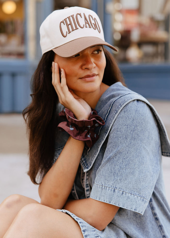 Chicago Puff Baseball Cap - Espresso