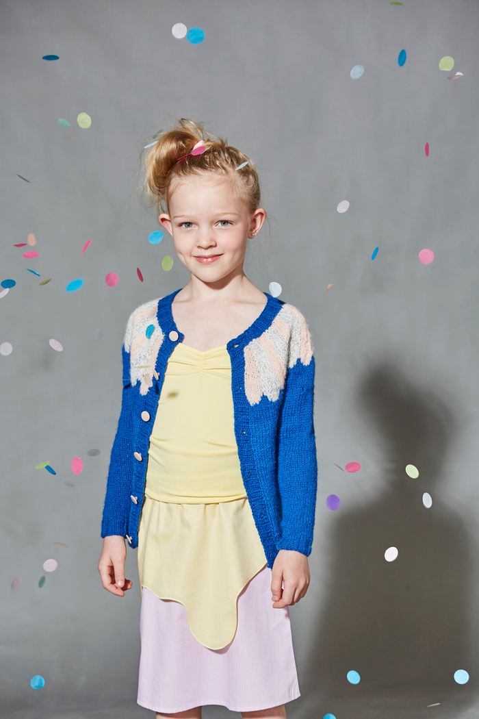 Cirkus Cardigan strikkeopskrift