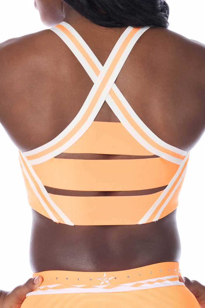 Claire Sports Bra in Tangerine