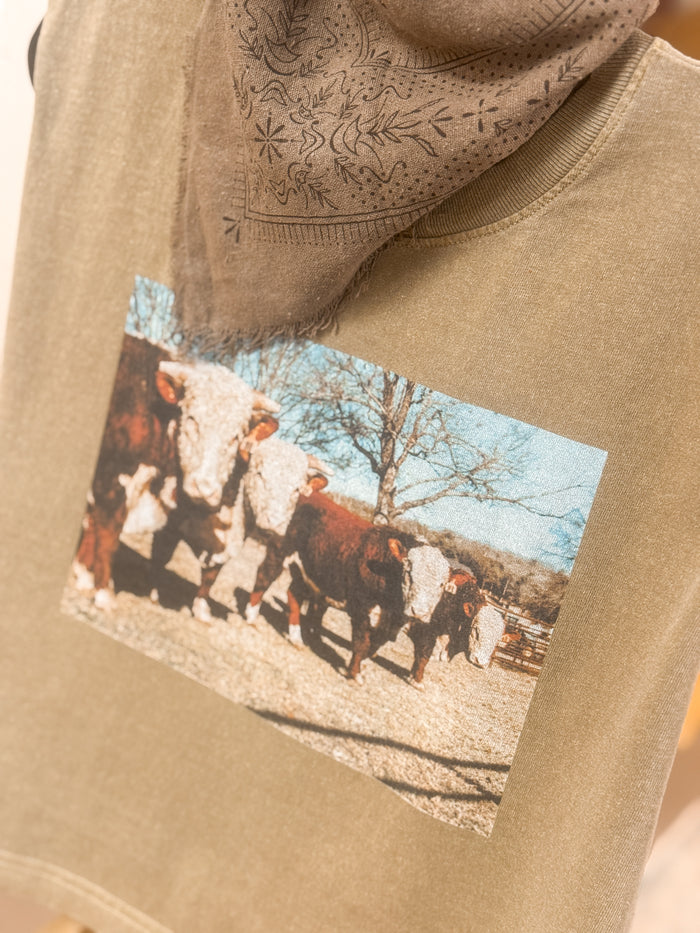 CLASSIC PRINT BANDANA, CHOCOLATE