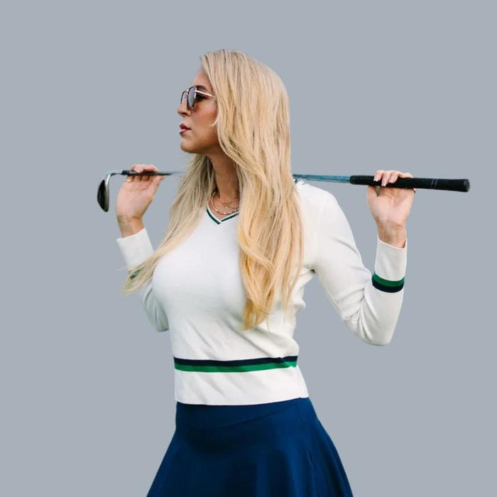 Club Special Rally Sweater - White/Green/Navy