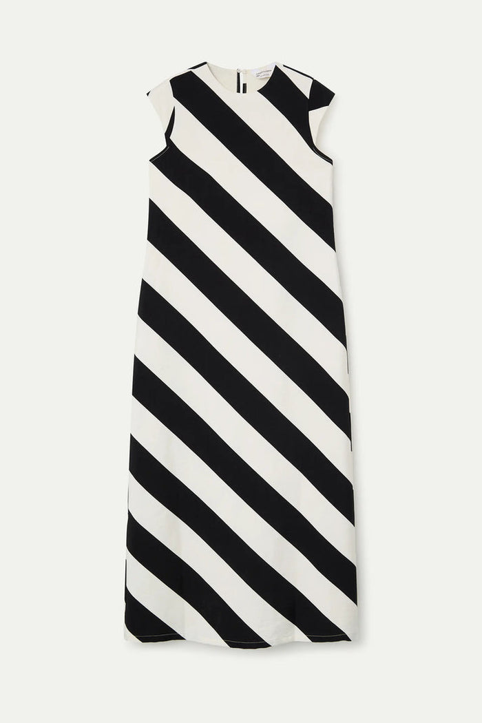 Compania Fantastica Long Dress Black & White Stripe