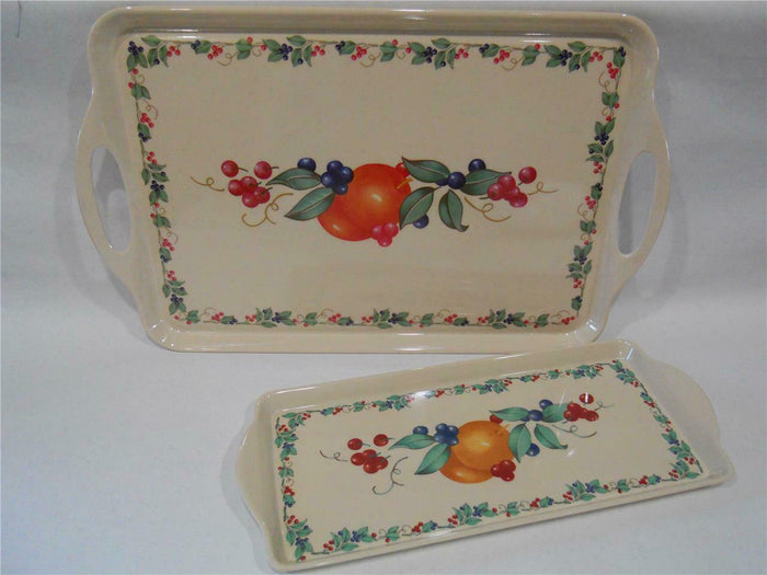 Corelle ABUNDANCE Fruit Sandstone Melamine RECTANGULAR TRAY Serving 19 x 11