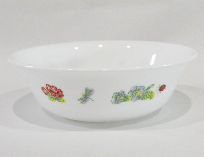 Corelle CAMELLIA 18-oz Coupe SOUP CEREAL BOWL Dragonfly Bees Ladybugs Floral
