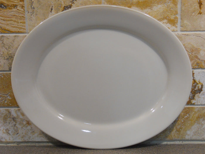 Corelle Comcor SANDSTONE 9.5" x 7.75" OVAL PLATTER Entree Plate Beige Tan