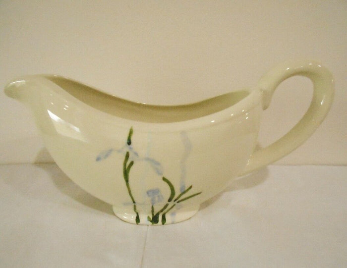 Corelle Coordinates SHADOW IRIS Fragile Ceramic GRAVY BOAT Sauce Handpainted NEW