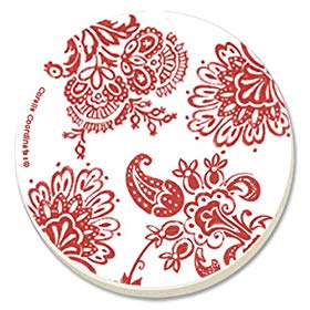 RED PAISLEY / FLAT