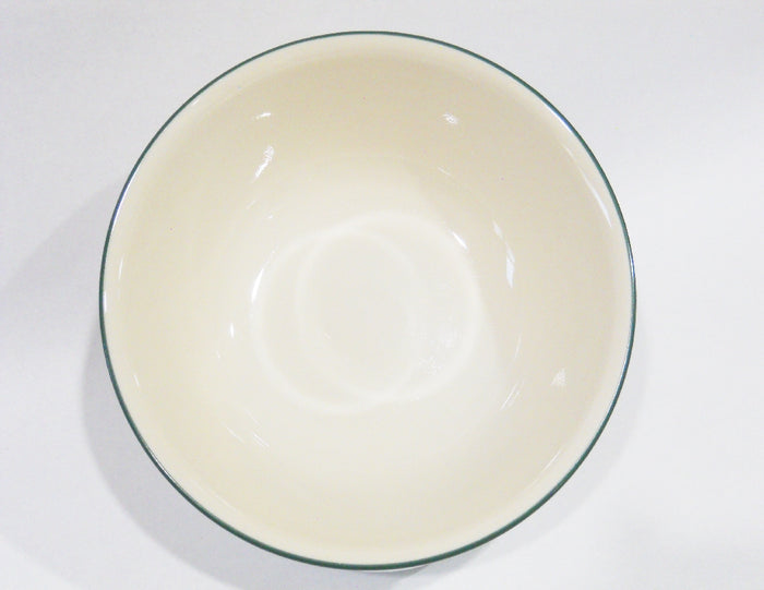 Corelle GARDEN HOME 1-Qt SERVING BOWL Vegetable Salad Sandstone Green Rim