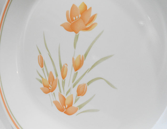 ❤️ Corelle PEACH FLORAL 12 x 10 SERVING PLATTER Meat Plate Tray Entree *Pastel Blossoms