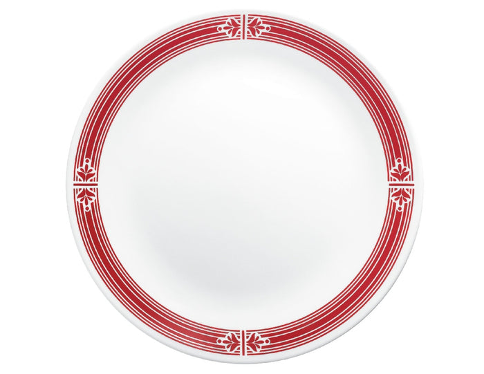 Corelle PRAIRIE GARDEN 10 1/4" DINNER PLATE **Choose: RED or GRAY Framed Rim