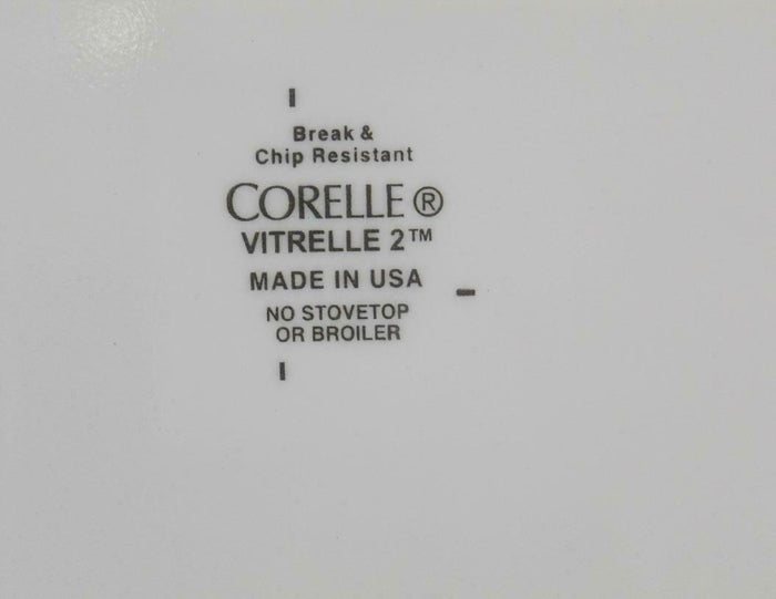 Corelle PRO DANCING CAROUSEL LUNCH PLATE Turquoise Brown 30% Thicker Vitrelle 2