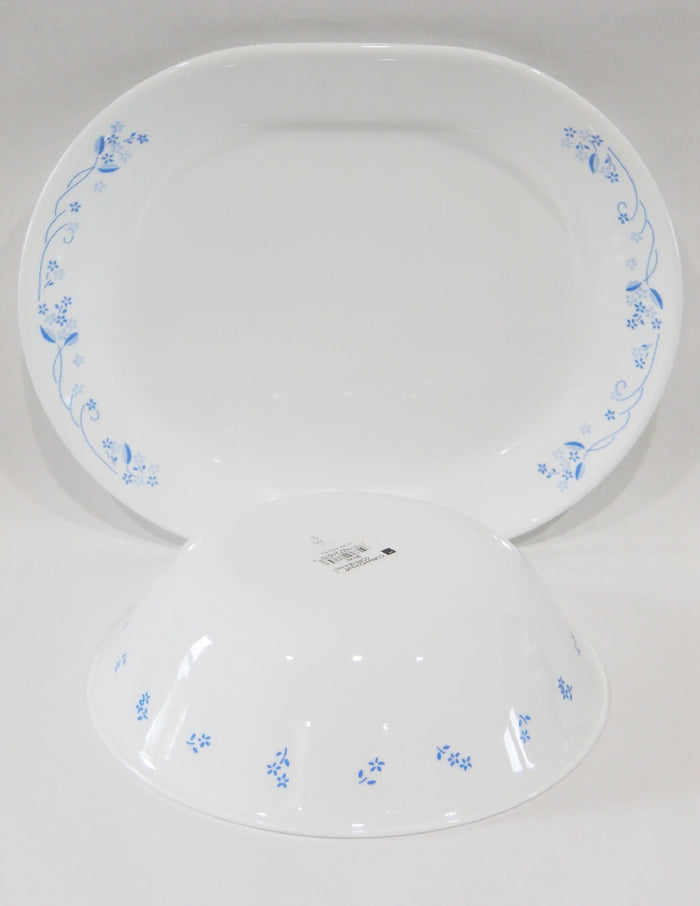 Corelle PROVINCIAL BLUE Floral *Choose: 1 Qt Serving Bowl OR Platter Plate
