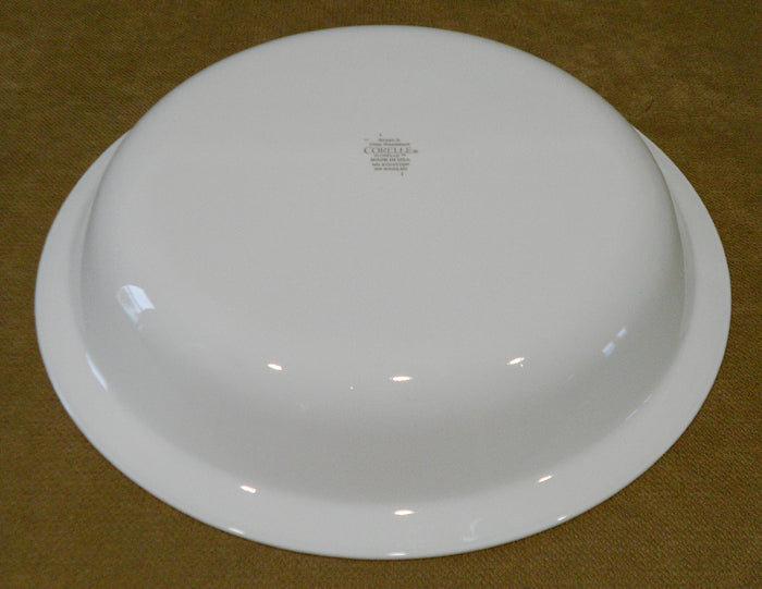 CORELLE SECRET GARDEN Vitrelle Glass PIE PLATE 10.25" Multi Dish Blue & Yellow Floral