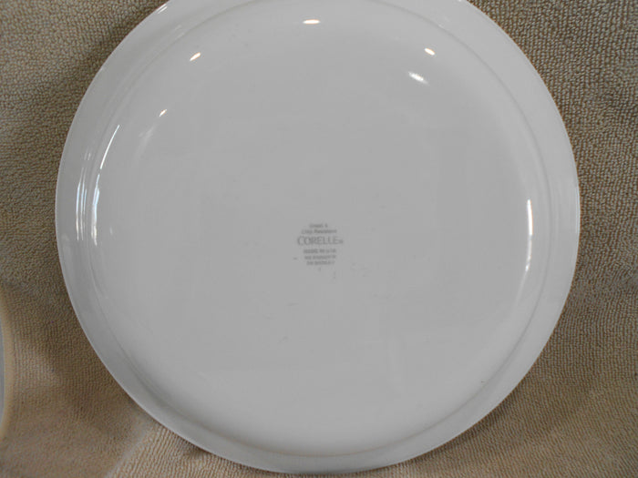 CORELLE SECRET GARDEN Vitrelle Glass PIE PLATE 10.25" Multi Dish Blue & Yellow Floral
