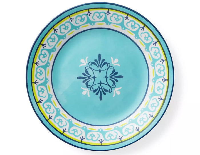 Corelle Signature SORRENTO Choose: 11" Dinner OR 8 1/2 Lunch PLATE *Italy Turquoise Yellow