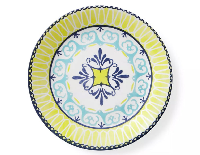 Corelle Signature SORRENTO Choose: 11" Dinner OR 8 1/2 Lunch PLATE *Italy Turquoise Yellow