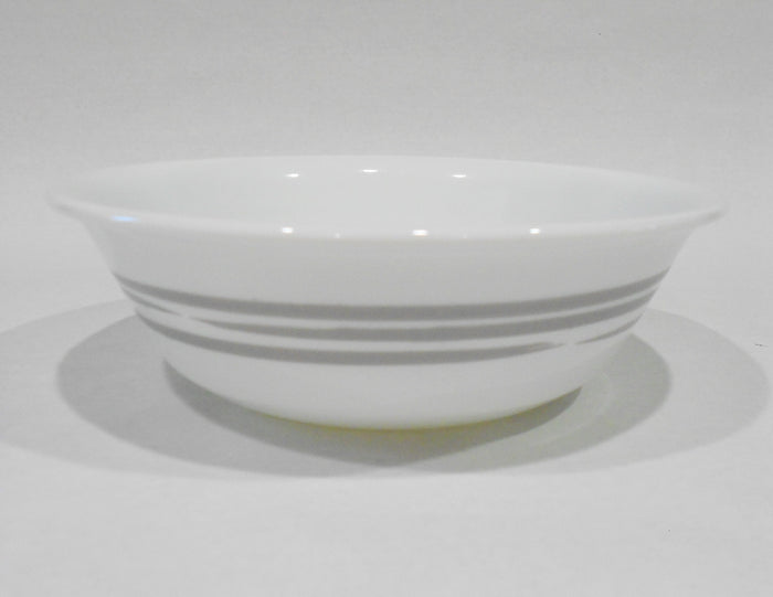 ❤️ Corelle SILVER BRUSHED STROKES 18-oz SOUP Cereal BOWL Gray Grey Platinum