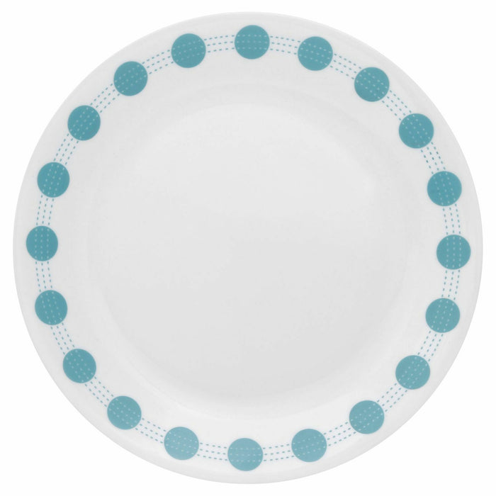 Corelle SOUTH BEACH 10 1/4" DINNER PLATE *Miami BLUE DOTS