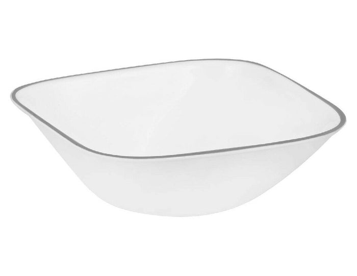 Corelle Square GRAY RIM 22-oz SOUP CEREAL BOWL Grey Jacaranda Kyoto Night Adlyn