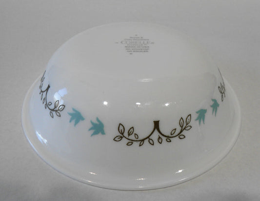 ❤️ Corelle TREE BIRD 10-oz DESSERT BOWL Fruit Sauce Berry NATURE Blue Brown