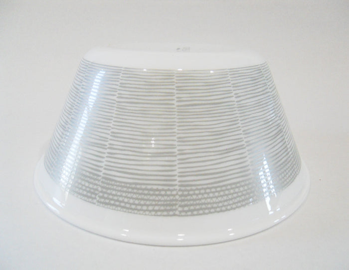 Corelle WOVEN LINES 21.5-oz SOUP CEREAL BOWL Salad Flared Rim Grey Gray Fabric